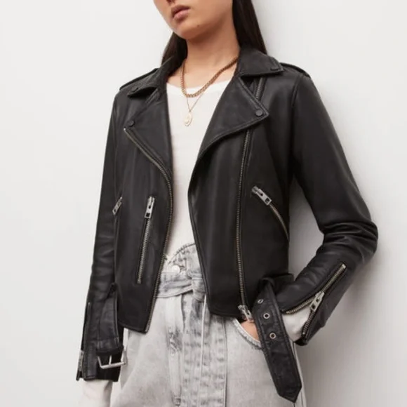 ジャケット・アウター ALLSAINTS BALFERN LEATHER BIKER JACKET AllSaints Balfern Leather Biker Jacket | Nordstrom